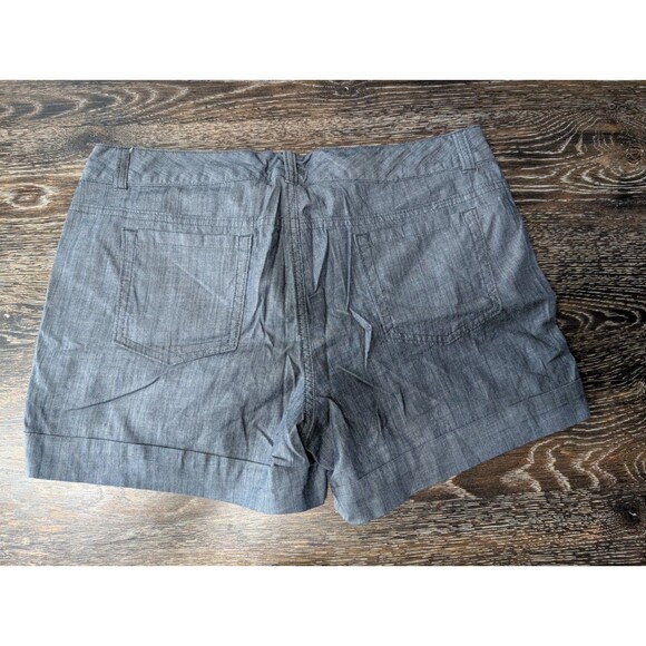 Banana Republic Women Shorts 10 Blue Low Rise 4in Hampton Cotton Blend 194 - Picture 2 of 8